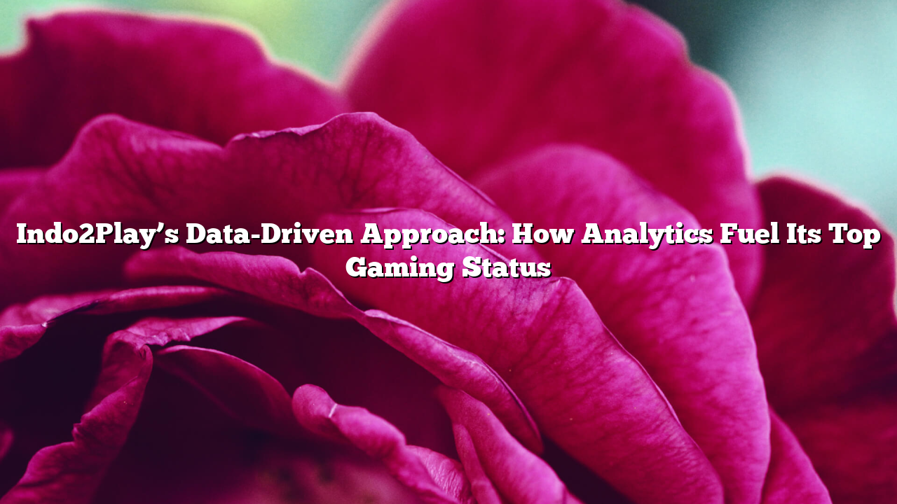 Indo2Play’s Data-Driven Approach: How Analytics Fuel Its Top Gaming Status